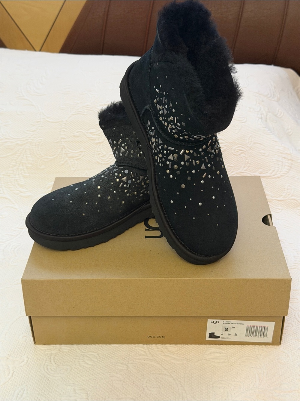 UGG classic galaxy bling mini Navy